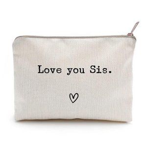 Love You Sister, Sister Gift, Missing You, Send Love, Makeup Case, Toiletry Bag
